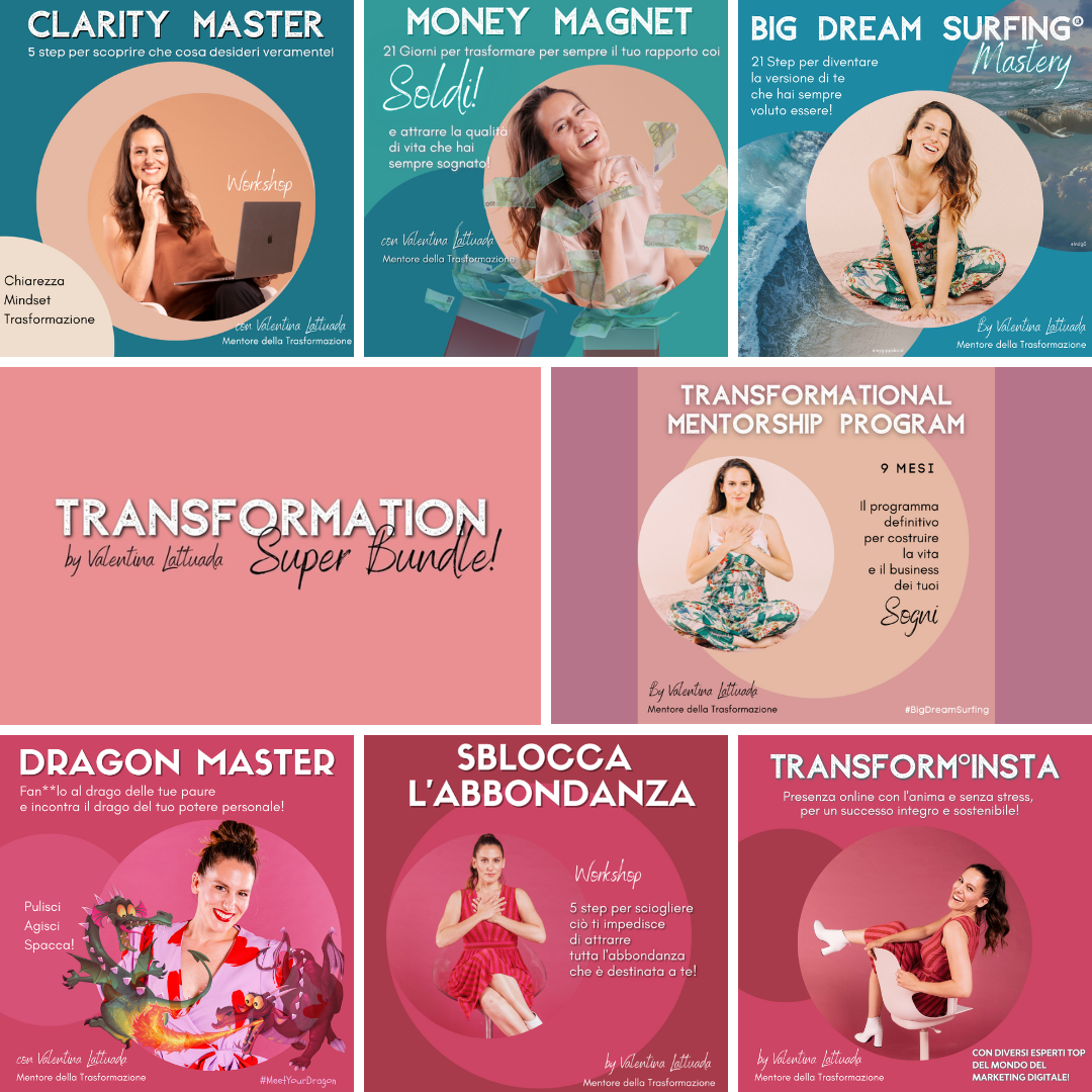 Transformation Super Bundle - corsi + programma mentorship Transformation Super Bundle - corsi + programma mentorship