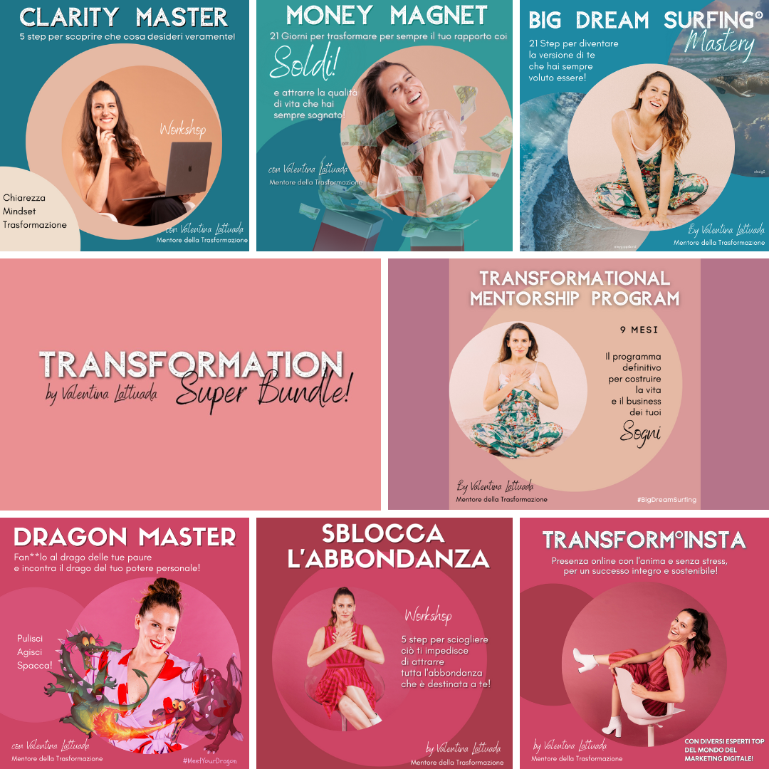 Transformation Super Bundle - corsi + programma mentorship