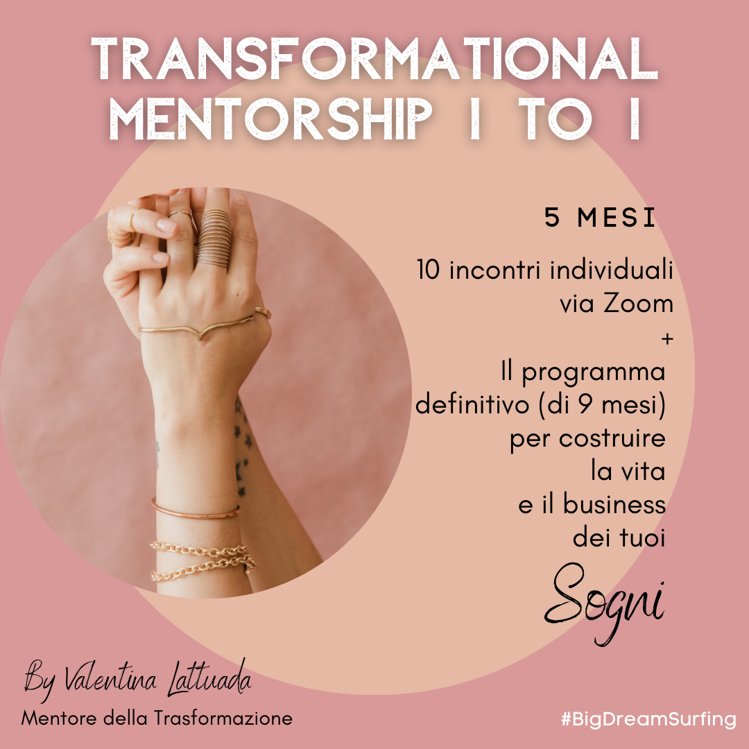 TRANSFORMATIONAL MENTORSHIP 1 TO 1 TRANSFORMATIONAL MENTORSHIP 1 TO 1