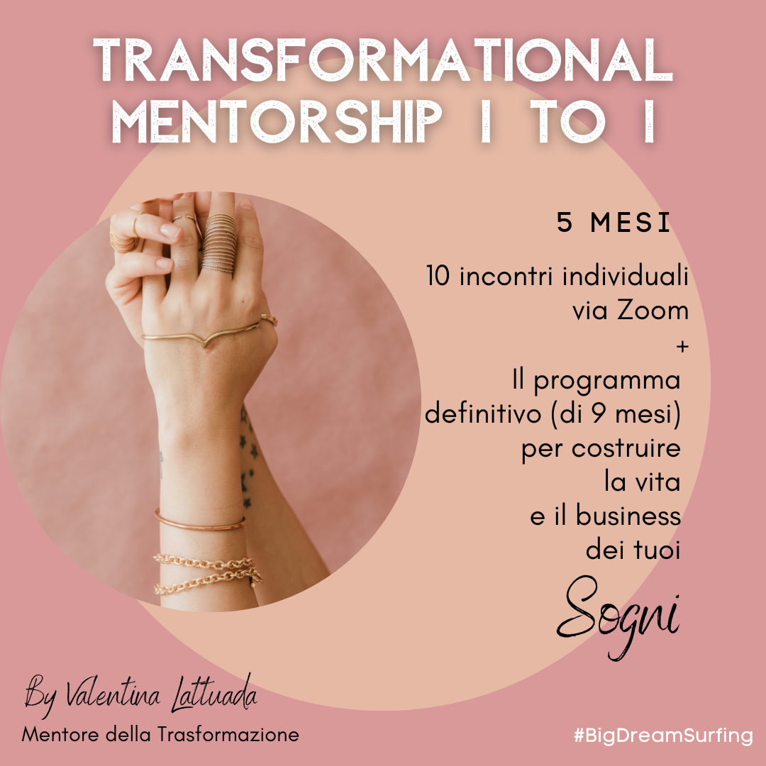 TRANSFORMATIONAL MENTORSHIP 1 TO 1