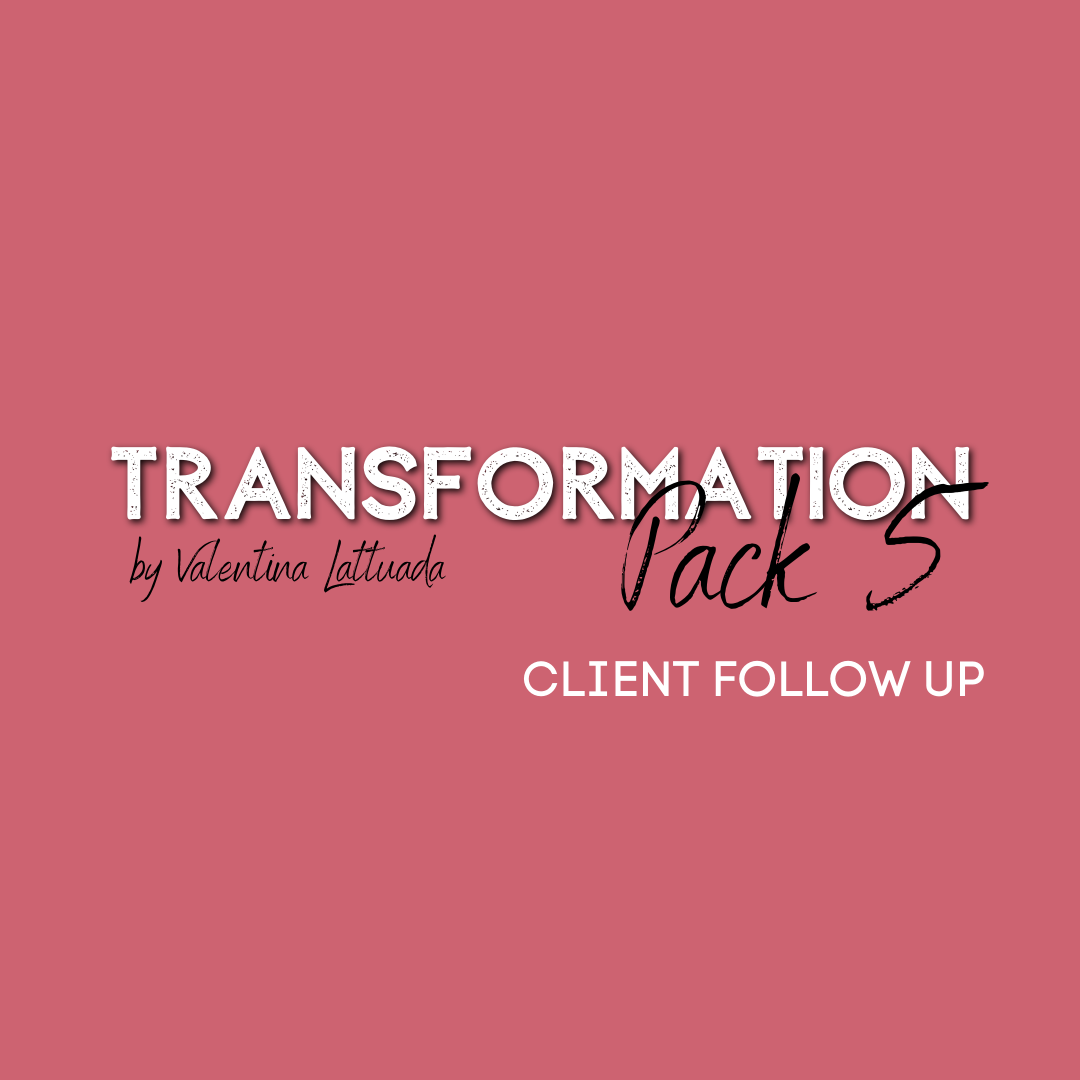 Transformational mentorship pack 5 FOLLOW UP